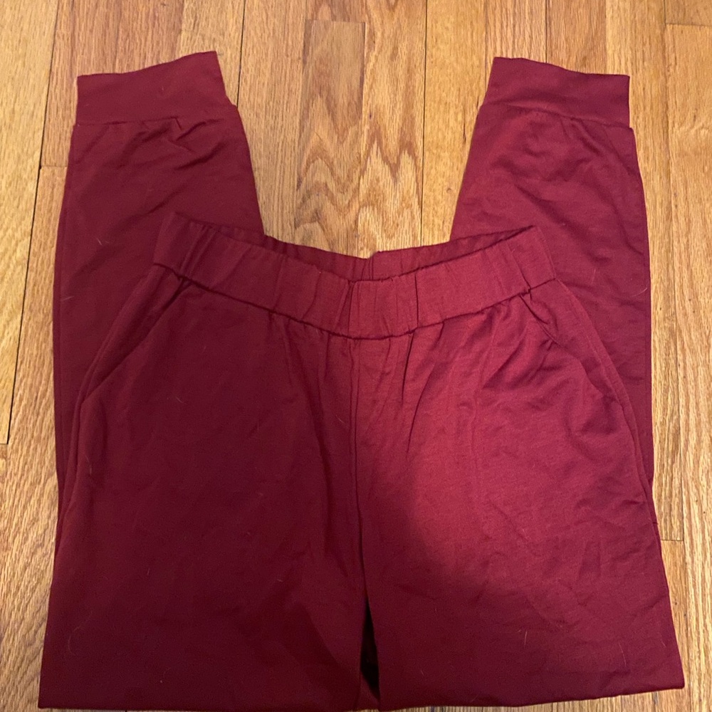 Red Distressed Hoodie with Drawstring - Picture 5 of 9